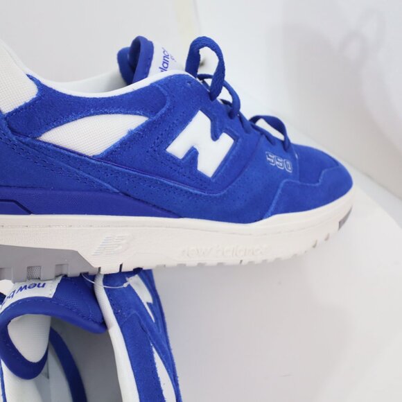 NEW BALANCE 550 SIZE 11D BLUE WHITE GRAY CLASSIC BASKETBALL SHOE BB550VNA - Picture 8 of 13